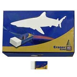 Γόμα λευκή σετ=40τεμ 3,3x1,5cm JustNote 703183