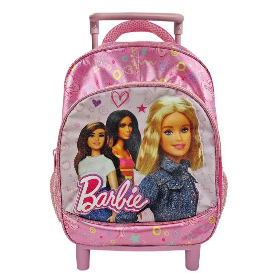 Τσάντα Τρόλεϋ Νηπίου Ανατομική Πλάτη Barbie 29x23x10cm Barbie