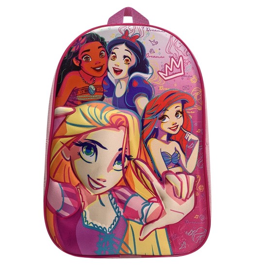 Τσάντα Πλάτης Νηπίου Princess 3d 31cm Disney Τσάντα Πλάτης Νηπίου Princess 3d 31cm Disney