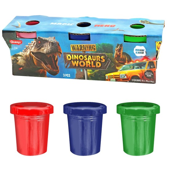 Σετ 3 βαζάκια έξυπνη άμμος 315gr net(3x105g), 22x7,5x6,5cm JustNote 703338