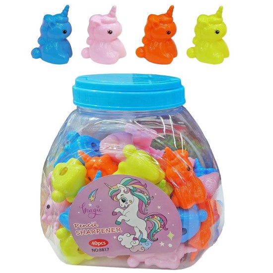 Ξύστρα βαρελάκι μονόκερος 6,5x4,5cm JustNote 703376