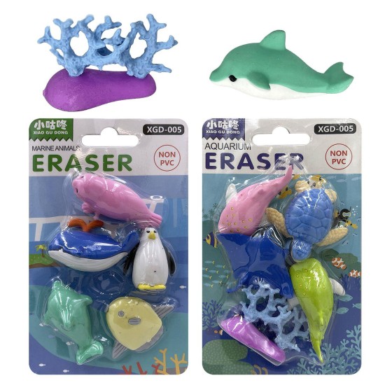 Γόμες 3d θαλάσσια ζωάκια 5τεμ ~4,5cm JustNote 703390 Γόμες 3d θαλάσσια ζωάκια 5τεμ ~4,5cm JustNote 703390