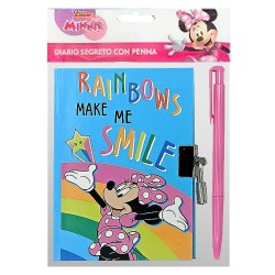 Diary με λουκέτο & στυλό minnie 18x12cm Disney