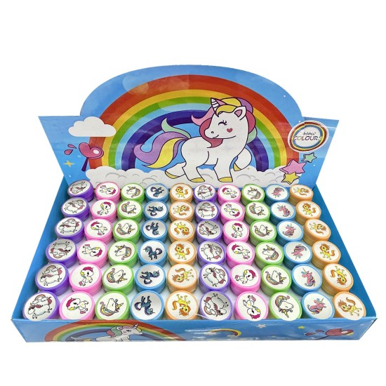 Σφραγίδες διάφορα σχέδια μονόκεροι 2,5x3,5cm JustNote 703406