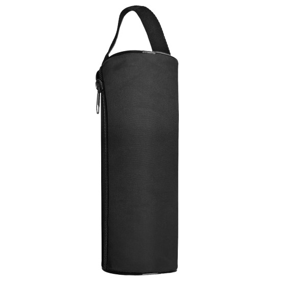 Κασετίνα Βαρελάκι Μαύρη με Χερούλι 21x7,5cm JustNote 703463