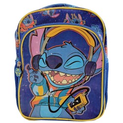 Τσάντα Πλάτης  Νηπίου Stitch με Μπροστινή Τσέπη 29cm Stitch