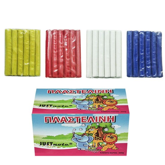 Πλαστελίνη κλασσικό κουτί 11 χρώματα 500g net JustNote 70899
