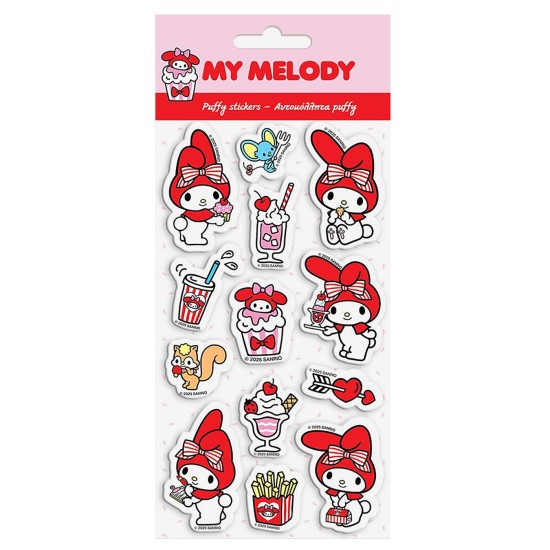 Αυτοκόλλητα Puffy my Melody 22χ10cm My Melody 000490207