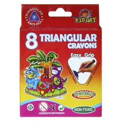 Κηρομπογιά γίγας dinosaur σετ=8τεμ  JustNote 80418