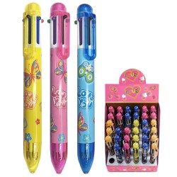 Στυλό 6 χρωμάτων ballpoint 1.0mm  JustNote 8095