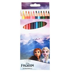 Ξυλομπογιές σετ=12 χρώματα frozen  Disney