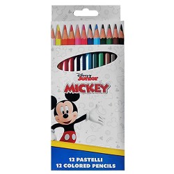 Ξυλομπογιές σετ=12 χρώματα mickey  Disney
