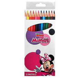 Ξυλομπογιές σετ=12 χρώματα minnie  Disney