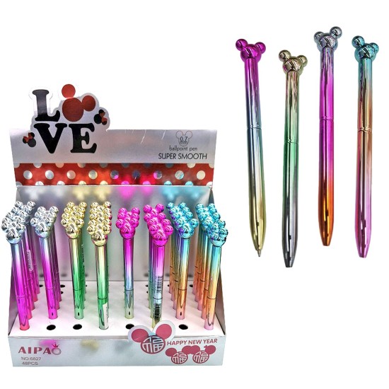 Στυλό Μπάλα με Ποντίκι  Κεφάλι 15cm JustNote 80879