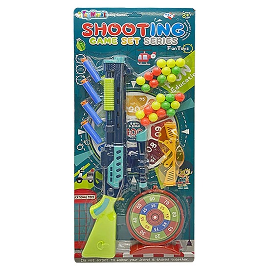 Καραμπίνα στόχος-μπίλιες-βελάκια σε καρτέλα 25x57x3cm ToyMarkt 88758