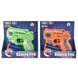 Πιστολάκι με Μαλακές Σφαίρες Raging Fire 16x16x5cm ToyMarkt 88798