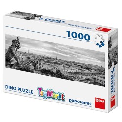 Παζλ 1000 τεμ panoramic τέρας στο παρίσι 32x23x7cm Dino 545410