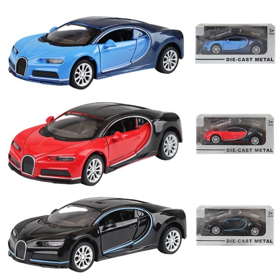 Die cast pull back 1:36 bughati 15x7x7cm ToyMarkt 902319 Die cast pull back 1:36 bughati 15x7x7cm ToyMarkt 902319