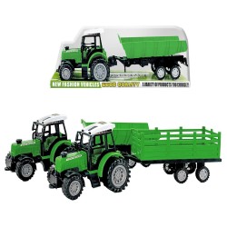 Τρακτέρ friction με ρυμούλκα 54χ16χ15cm ToyMarkt 902347