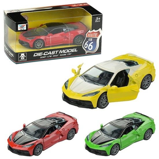 Αμερικάνικο pull back route 66 open doors 15x7x7cm ToyMarkt 902355 Αμερικάνικο pull back route 66 open doors 15x7x7cm ToyMarkt 902355