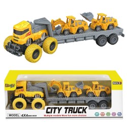 Νταλίκα friction + 2 δομικά pull back 41x14x11cm ToyMarkt 902365