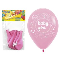 Μπαλλόνια 12" 6τεμ it 's a girl 30cm ToyMarkt 911266
