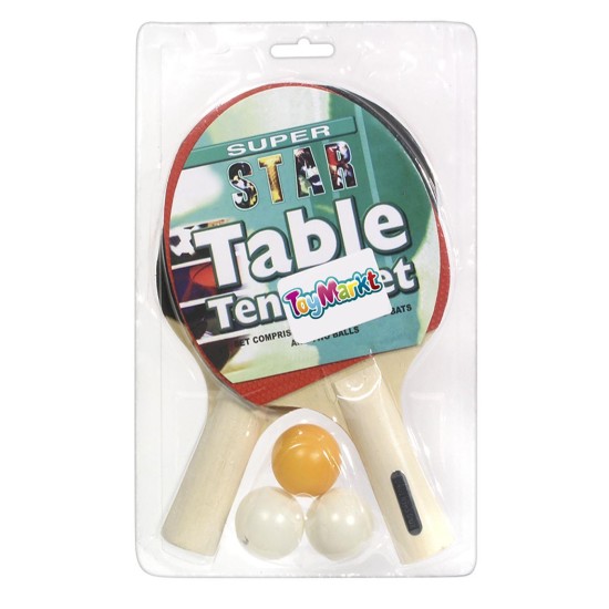 ΡΑΚΕΤΕΣ+3 ΜΠΑΛΑΚΙΑ ΠΙΓΚ-ΠΟΓΚ 17x25cm