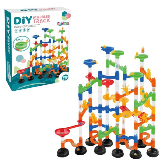 Παιχνίδι πίστα με μπίλιες 136 τεμ 23x32x9cm ToyMarkt 913173