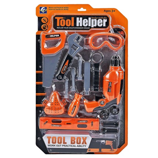 ΕΡΓΑΛΕΙΑ 16 ΤΕΜ ΜΠΑΤΑΡΙΑΣ ΜΕΓΑΛΗ ΚΑΡΤΕΛΑ 32x53cm ToyMarkt 913451