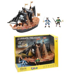 Πειρατικό καράβι μαύρα πανιά 33x26x13cm ToyMarkt 913519