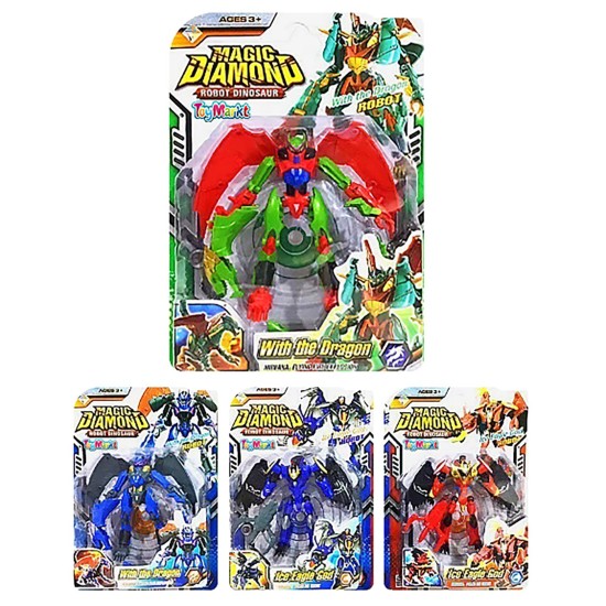 Robot δεινόσαυρος σε καρτέλα 25x35x6cm ToyMarkt 913526