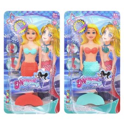 Γοργόνα κουρδιστή 17cm σε καρτέλα 12x23x4cm ToyMarkt 922099