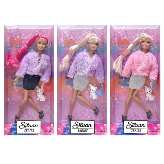 Κούκλα 29cm & ζωάκι pet 14x32x5cm ToyMarkt 922104