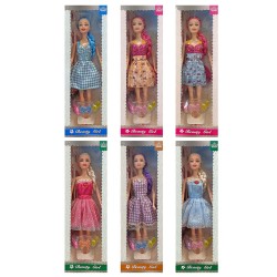 Κούκλα 28cm καλοκαιρινό φόρεμα 10x32x4cm ToyMarkt 922112