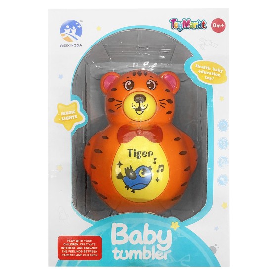 Βρεφικό happy tiger μπαταρίας 13x18x11cm ToyMarkt 941117