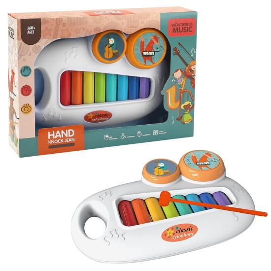 Ξυλόφωνο hand knock 28x20x6cm ToyMarkt 96182