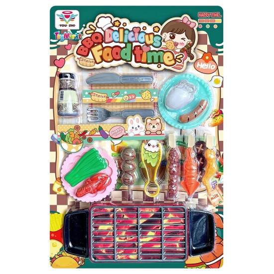 Bbq food delicious blister card 28x43x3cm ToyMarkt 971276