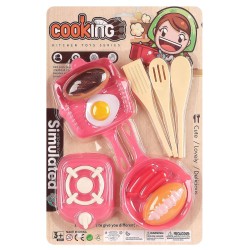 Καρτέλα cooking 2 τηγάνια πετρογκάζ 26x38cm ToyMarkt 971279