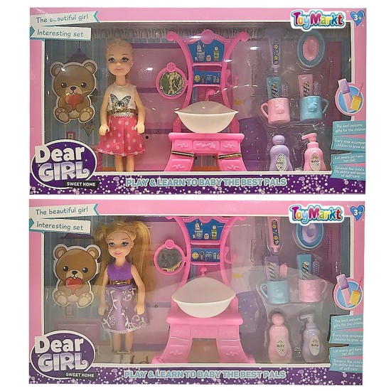 ΚΟΥΚΛΑ 12cm ΜΕ ΑΞΕΣΟΥΑΡ 30x16x4cm