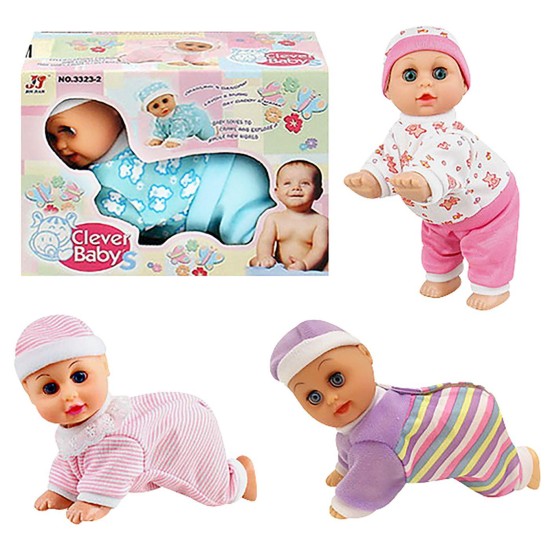 Μωρό 20cm μπαταρίας μπουσουλάει 18x13x8cm ToyMarkt 98246