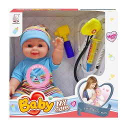 Μωρό 32cm my cute με ήχους, 27x26x12cm ToyMarkt 98253