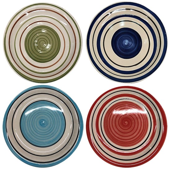 Πιάτο φαγητού κεραμικό handpaint 10,5'' 27cm Homie 1001993