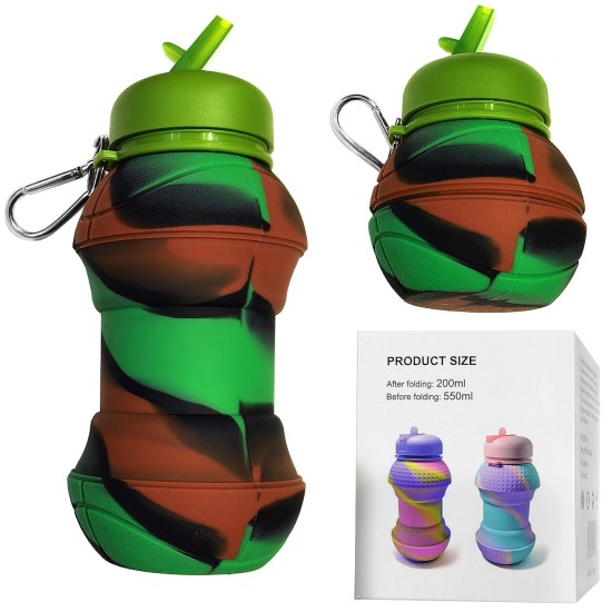 Παγούρι Σιλικόνης Πτυσσόμενο Μπάλα 550ml Homie 1002172