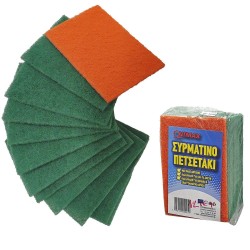 Σφουγγάρι συρμάτινο πετσετάκι σετ=12τεμ 15,5x10,5cm Homie 1011028