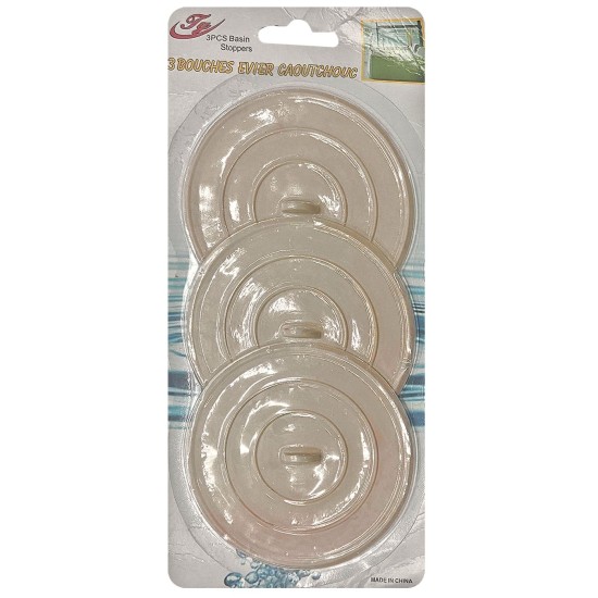 Τάπες για σιφώνια σετ 3τεμ Φ10,5cm Homie 1011035