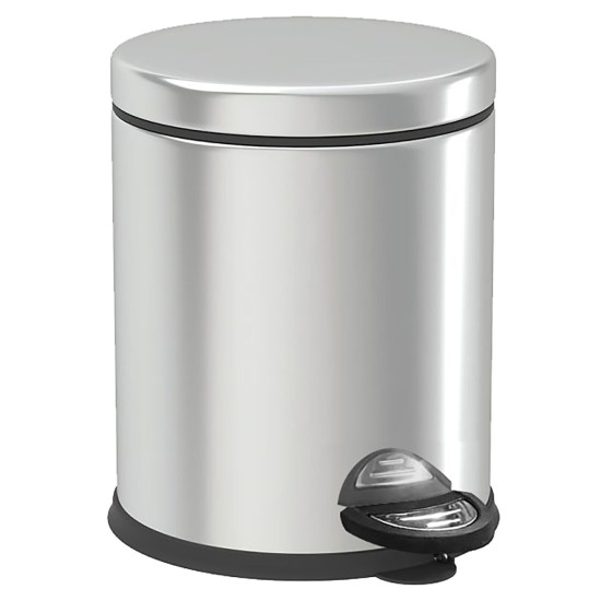 Κάδος απορριμάτων inox με πεντάλ 8l 8Lt (35x20,5cm) Homie 1011037