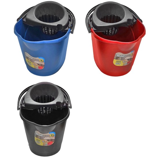 Κουβάς σφουγγαρίσματος με στίφτη 12lt (34x26x24cm) Homie 101404