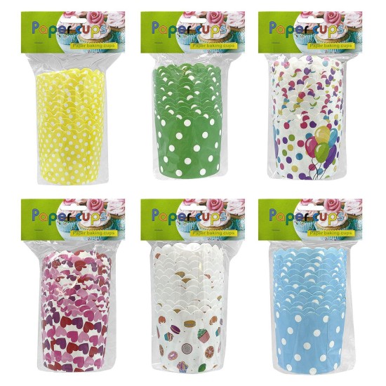 Φορμάκια κέικ χάρτινα πακ=12τεμ 7x5,5cm Homie 101526