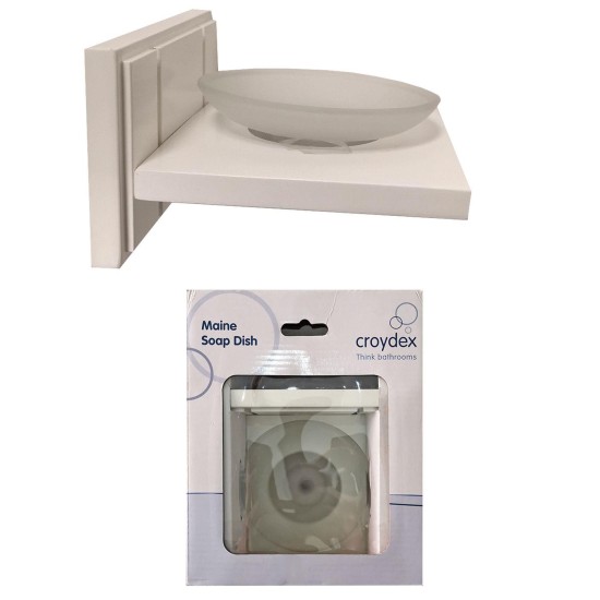 Βάση για σαπούνι λευκή ξύλινη 20x16,5x8,5cm Homie 101928