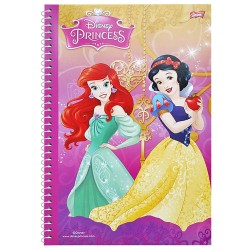 Τετράδιο σπιράλ 60φ princess 17x25cm Disney